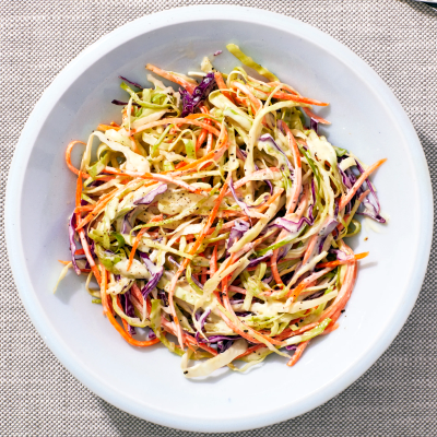 Vegeterian classic cream salad served at Kašika Viljuška Nož in Sarajevo