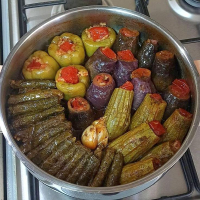 Traditional Bosnian dolma served at Kašika Viljuška Nož in Sarajevo