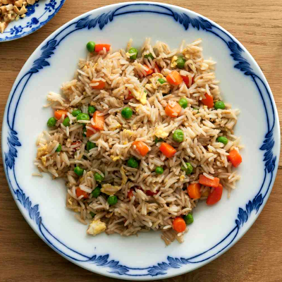 Yummy fried rice served at Kašika Viljuška Nož in Sarajevo